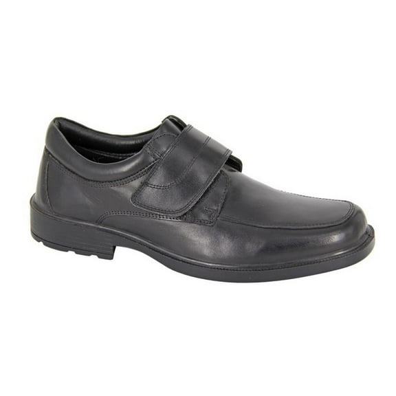 Roamers Mens Leather Touch Fastening Shoes