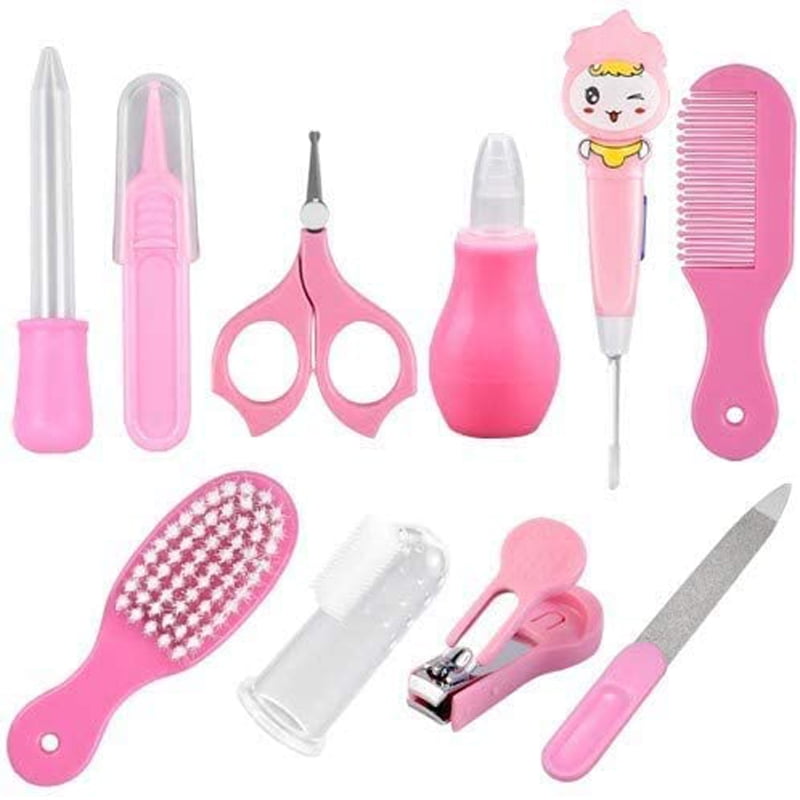 OBOSOE 6PCS Baby Grooming Kits,First Aid Kits,Baby Care Kits,Baby Brushes,Nail Clippers,Nose Cleaners And Other Beauty Kits