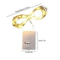 thumbnail image 2 of Cheapark 3-Yard Warm White Led String Lights Battery Operated For Christmas Tree Decoration Copper Wire Mood Lighting Decor, 2 of 6