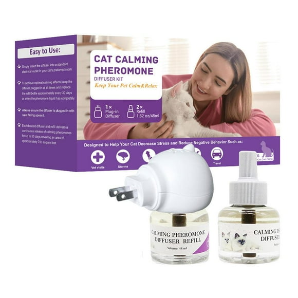 Cat Calming Diffuser Pet Anti Anxiety Feline Pheromones Plug Stress Relief
