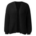 thumbnail image 4 of Vedolay Womens Cardigan Sweaters Casual Cardigans Full Zipper Knitwear Sweaters Coat Black,M, 4 of 5