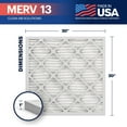 thumbnail image 3 of BNX 20x20x1 MERV 13 Air Filter 4 Pack - MADE IN USA - Electrostatic Pleated Air Conditioner HVAC AC Furnace Filters - Removes Pollen, Mold, Bacteria, Smoke, 3 of 9