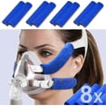thumbnail image 1 of 8 Pack Cpap Headgear Strap Covers, Universal And Reusable Cpap Strap Covers, Soft-fleece Strap Pads, Reduce Red Marks Skin Irri-tation, Great Value, 1 of 5