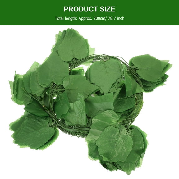 OUNONA 12 Pcs Stems Artificial Grape Leaves Leaf Garland Realistic Foliage