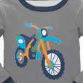 thumbnail image 4 of NOLDARES Toddler Baby Boy Outfits Set 2pcs Cotton Long Sleeve Print Sweatshirt + Elastic Waist Pants Fall Winter Clothes Clothing(Grey,4-5 Y), 4 of 4