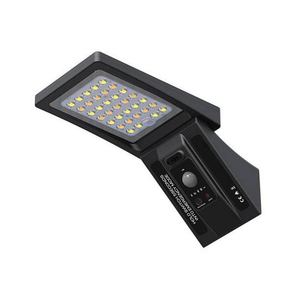 Inteprter Luz solar Montado en la pared Modos múltiples Inducción Control inteligente Luces de pared Durable Fácil de instalar Iluminación de paisaje Iluminación y accesorios Inteprter HA073552-00B