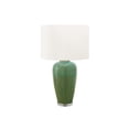 thumbnail image 2 of Lighting - 29"H - Table Lamp - Green Ceramic - Ivory Cream Shade - Contemporary, 2 of 2