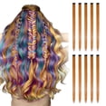 thumbnail image 1 of Hair Extensions Colored Hair Extensions, Multi-Colors Party Highlights Clip In Synthetic Hair, Hair Extensions & Accessories for Women, 1 of 2