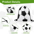 thumbnail image 3 of 24 Pcs Drawstring Backpack,Soccer Drawstring Bags,Small Sport Drawstring Bags Gift Bags,Soccer Goodie Bags,Soccer Party Favors Cinch Bags, 3 of 7