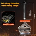thumbnail image 4 of Professional 3-in-1 Grill Brush and Scraper with Safety Second Sweep Sponges - 18" Detachable Long Handle BBQ Cleaner for Heavy Duty Grime - Ideal Father's Day Grilling Gift for Men (Black), 4 of 6