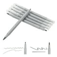 thumbnail image 1 of Uxcell Dual Brush Markers, Grey Fine and Brush Tip Pen for Coloring, 6Pcs, 1 of 6