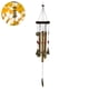 thumbnail image 2 of Campanas de viento chinas tradicionales retro de bronce para jardín, exteriores, campanillas de viento colgantes de metal con agujero para moneda, 2 of 8
