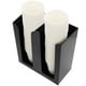 thumbnail image 1 of Dispensador de vasos de papel desechables, soporte organizador de almacenamiento de tazas y tapas de café acrílico, tienda de té de café con leche, restaurante, 2 compartimentos, 1 of 5