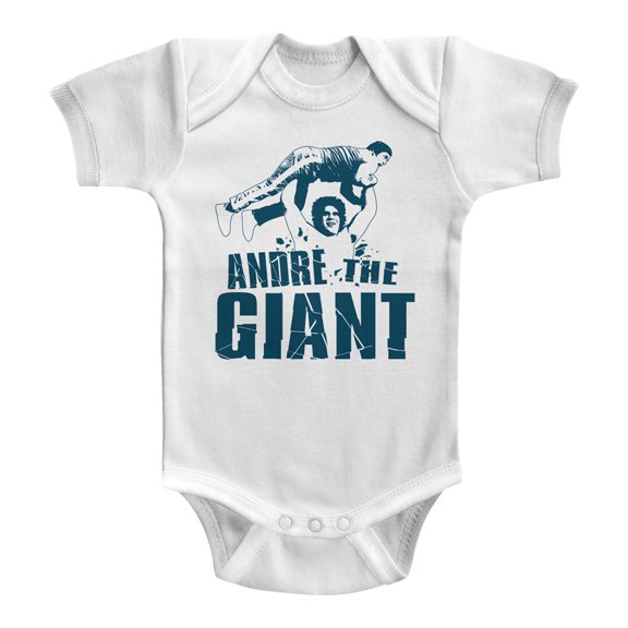 Andre The Giant White Baby Romper