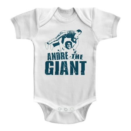 

Andre The Giant White Baby Romper