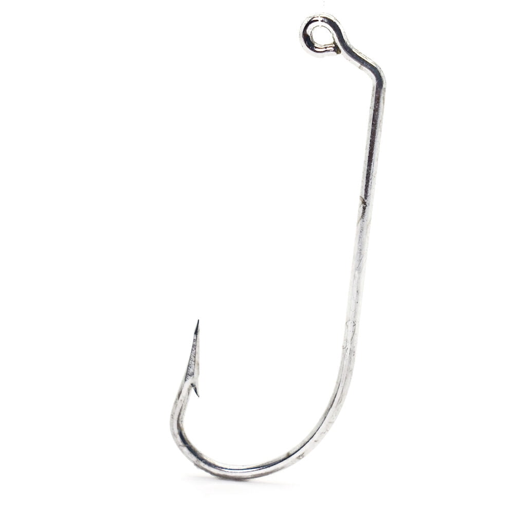 Mustad 34184 O'Shaughnessy  Jig Classic Hook, 60 Degree Bend, Extra Long, Forged - Duratin - 100 Per Pack
