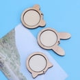 thumbnail image 4 of MasteelfCA 3pcs Cross Stitch Fixing Frame Mini Animal Cat Bear Rabbit Shape Embroidery Wood Hoops DIY Wooden Cross Stitch for Kit Frame Craft, 4 of 7