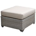 thumbnail image 1 of TK Classics Florence Wicker Patio Square Ottoman in Beige, 1 of 1