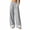 Gray-PANTS, variant on Inverlee Women's Front Seam Wide Leg Dress Pants Elastic High Waist Loose Business Casual Trousers Army Green M