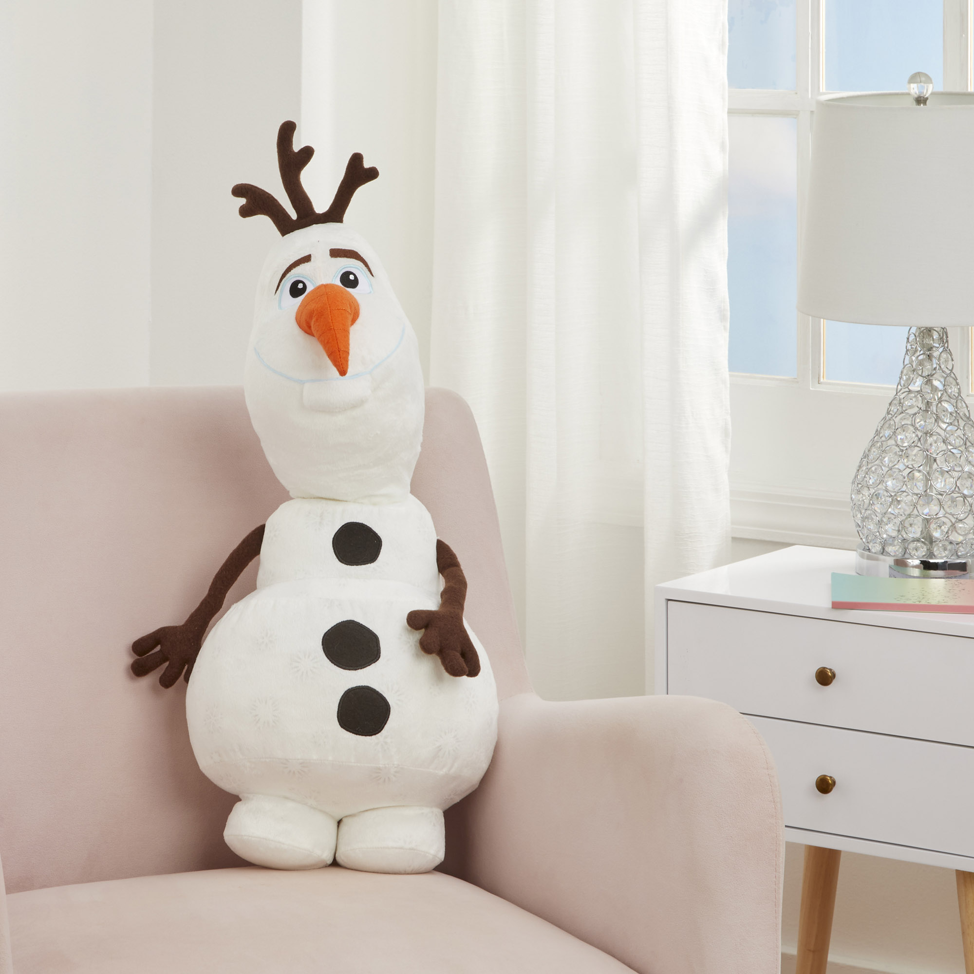 Disney Frozen Kids Olaf Bedding Plush Cuddle and Decorative Pillow Buddy, White - image 2 of 7