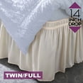 thumbnail image 2 of Home Details 14" Drop Wrap Around Bed Ruffle Twin/Full in Beige, 2 of 4