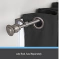 thumbnail image 7 of Kenney Fast Fit 5/8" No Measure Curtain Rod Brackets, Set of 2, Polished Pewter, 7 of 7