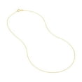 thumbnail image 3 of 14kt Yellow Gold 20" Women's 0.70mm Tight Cable Necklace with 020 Gauge Spring Ring Closure, 3 of 4