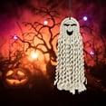 thumbnail image 2 of Fnochy Halloween Decorations Ghost Decor Macrame Wall Hanging Home Ornaments Indoor Outdoor Party Scary Cute Boho Art For Nursery Bathroom Bedroom Living Room Kitchen Garden Yard Clearance, 2 of 7