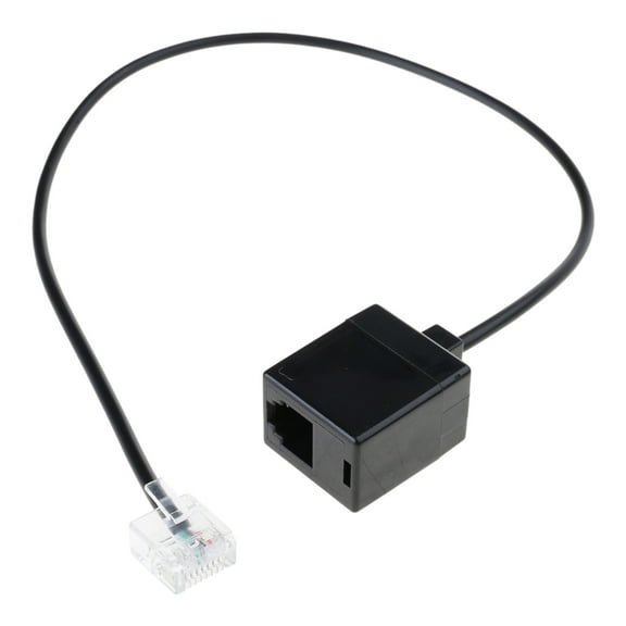 Ethernet RJ45 8P8C To RJ11 6P4C Adapter Cable, Converter Cord Male To Female RJ45 to RJ11 Converter Adapter Cable