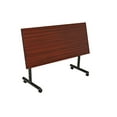 thumbnail image 3 of Regency MKFT4824MH 48 In. Kobe Flip Top Mobile Rectangular Training Table - Mahogany, 3 of 5