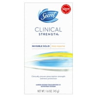 Secret Clinical Strength Antiperspirant and Deodorant for Women Invisible Solid, Stress Response 1.6 oz