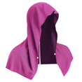 thumbnail image 2 of Toalla deportiva refrescante con capucha para correr y hacer ejercicio al aire libre: capa que absorbe el sudor y protege contra los rayos UV - magenta, 2 of 4