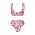 thumbnail image 5 of Daiia Strawberry Popsicle Women's Bikini Set Two Piece Swimsuit High Waisted Bikini Adjustable Straps Bikini Perfect for Beach, Pool, and Summer Vacation-Small, 5 of 9