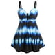 thumbnail image 1 of Tallas grandes Corbata Tinte Empire Cintura Tankini Traje de baño Rosegal Vestidos casuales de talla grande, 1 of 5