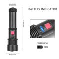 thumbnail image 2 of Linterna De Aleación De Aluminio Foco Telescópico Linterna Led Carga Usb Linterna De Trabajo Con Cinco Engranajes Rango De Tiro Lejano Para Caminatas Al Aire Libre Caminar Methold HA022389-00, 2 of 7