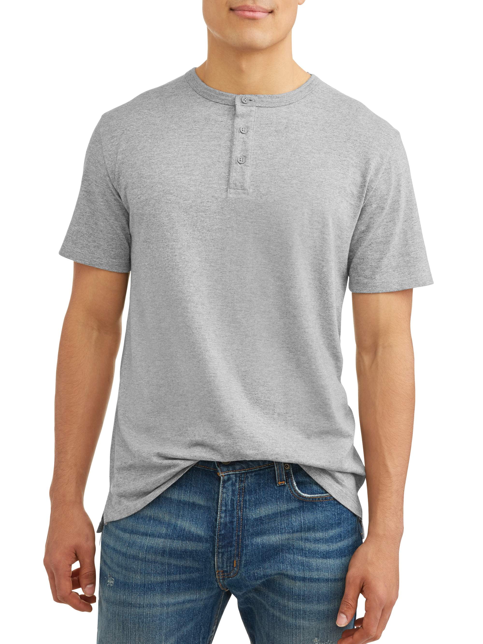 George Men's Short Sleeve Fashion Henley T-Shirt - Walmart.com