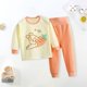 thumbnail image 2 of Gibobby Conjunto de dos piezas de sudadera y pantalón para niños Pantalones de cintura alta de primavera + Camiseta con patrón de dibujos animados lindo(Naranja, 6-12 Meses), 2 of 5