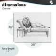 thumbnail image 4 of Stupell Industries Art Deco Lounging Beast Lion Canvas Art, 20 x 16, by Victoria Barnes, 4 of 8