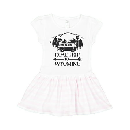 

Inktastic Road Trip To Wyoming Gift Toddler Girl Dress