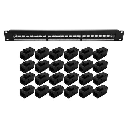1*24 Port CAT6 Patch Panel-black
