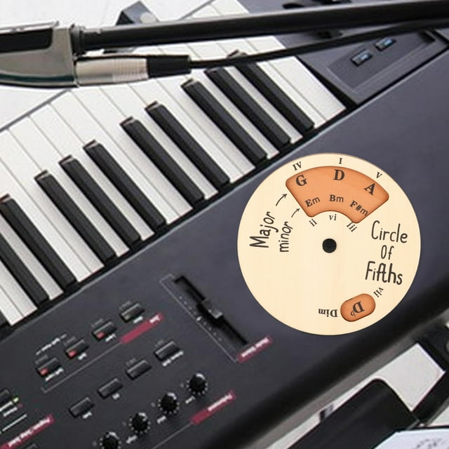 Wooden Melody Tool, Circle Of Fifths Wheel Practical for Practice