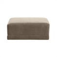 thumbnail image 2 of TOV Furniture Ottoman en Velours Taupe Willow, 2 of 3