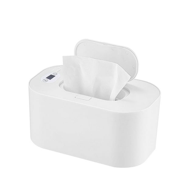 Calentador de toallas húmedas para bebés | Dispensador portátil de toallitas húmedas con temperatura constante ajustable a 54 °C | Gran capacidad para 80 toallitas | Plástico ABS sin BPA | Ideal pa