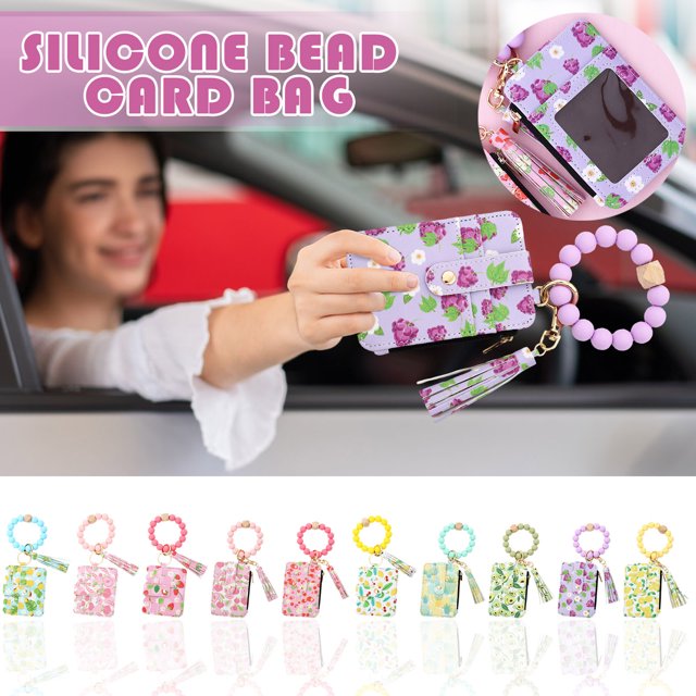 mfyjkho Llavero De Cuero Tipo Billetera | Un Compañero Compacto Para El Día A Día | Múltiples Compartimentos Para Llaves Y Tarjetas | Diseño Duradero Y Elegante