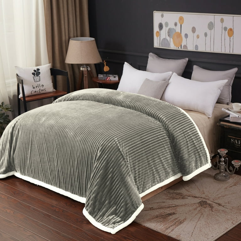 Corduroy sherpa blanket sales