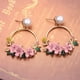 thumbnail image 4 of Sonducket 1 par de pendientes de flores Vintage, pendientes estéticos para novia, joyería de aniversario para Club nocturno, accesorios para regalo, Ropa, zapatos y accesorios Miscelánea Rosado Sonducket AP010620-02, 4 of 6