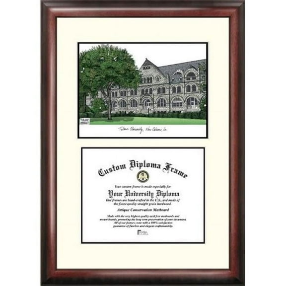 Campimages LA995LV Tulane University Legacy Scholar Diploma Frame