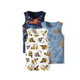 thumbnail image 4 of Tdoqot Toddler Boys Graphic Tank Tops 3 Pack- Casual Summer Cotton Sleeveless Undershirts Tops Size 5T, 4 of 4