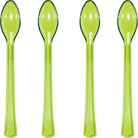 - Translucent Green Mini Appetizer Spoons, 24 pk