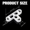 thumbnail image 3 of 200Pcs Multipurpose 10mm 3/8 Inch Clear Tile Spacers Portable Accessory for Bricklaying and Deck Board Separation, 3 of 4
